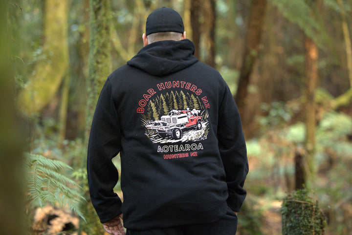 Boar Hunters NZ Mens Hoodie (Red)