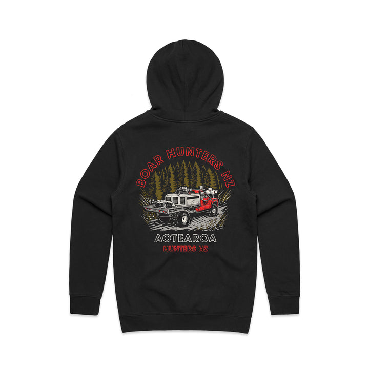 Boar Hunters NZ Mens Hoodie (Red)